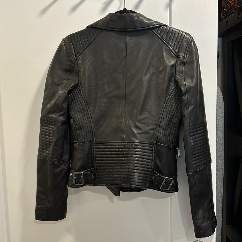 BCBGMAXAZRIA Leather Moto Jacket - Picture 2 of 2